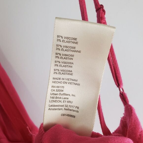 Free People Mila Pink Tie Crop Top Size Small - Picture 8 of 9